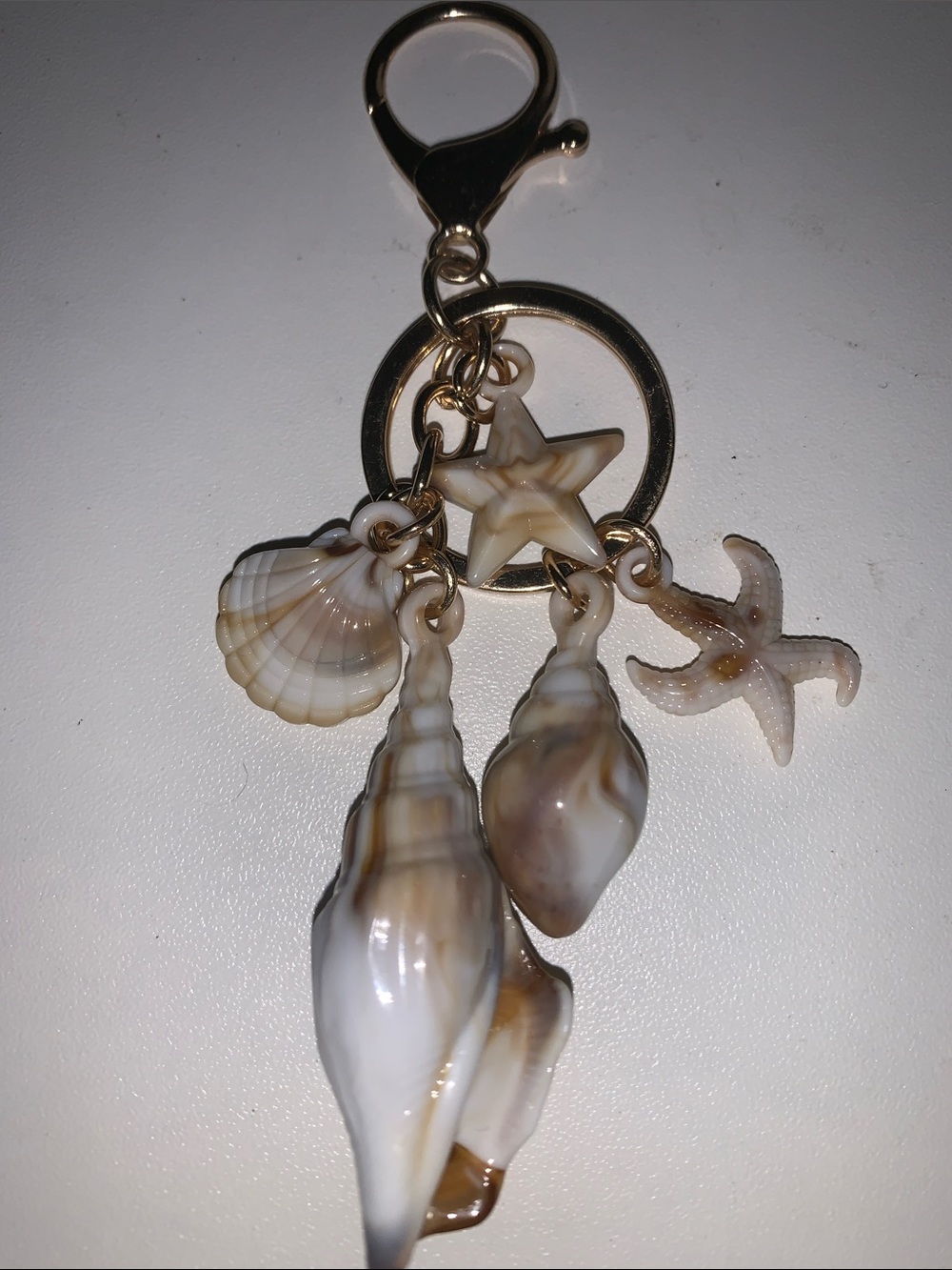 Shell & Starfish bag/purse Charm Keychain